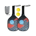 thumbnail image 2 of koolsoo Wood Pickleball Paddles Kit Portable Beginner Racket for Child, Teens and Adults Red, 2 of 9