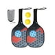 thumbnail image 2 of Kit de paletas de Pickleball de madera para principiantes, duraderas y portátiles para familias. Rojo, 2 of 8