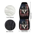 thumbnail image 5 of Renewold American Flag Wolf Car Seat Covers Set 2 PCS Universal Soft Car Seat Protection Auto Interior Accessories Patriotic Decoration for Men Women, 5 of 7