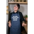 thumbnail image 3 of Awkward Styles Adjustable Unisex Bib Apron for Cooking - The Cook Accepts Tips, But Not Advice - Funny Design Apron, 3 of 4