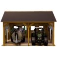 thumbnail image 1 of Cobertizo de madera para 2 tractores Kids Globe (escala 1:16) Globe 77222300, 1 of 1