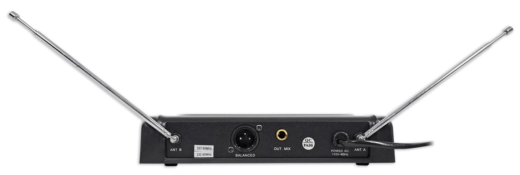 Rockville RWM1203VH VHF Wireless Dual HandHeld Microphone System/Digital Display