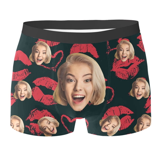 SNKSDGM My Items Custom with Face Custom for Men Customized for Boyfriend Custom Underwear Made in Canada