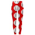 thumbnail image 3 of Gibobby Leggings Afelpados Mujer Mallas con estampado béisbol a la moda para mujer, mallas paraportivas Yoga con Control para mujer, mallas cintura alta（Rojo， M), 3 of 5