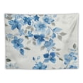 thumbnail image 5 of Orinice Blue Flowers Lace Vintage Tapestry Wall Hanging Unique Style Graphic Tapestries Home Wall Decor Art Living Room Bedroom Apartment Farmhouse Dorm Decorations 40x30inch, 5 of 6