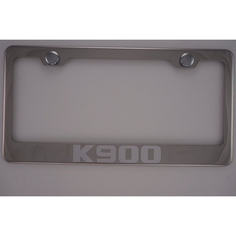 Kia K900 Chrome License Plate Frame with Caps, By PCR
