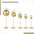 thumbnail image 4 of 324 Pcs Gold Ball Cake Toppers - Mini Balloons Cake Toppers | Assorted Size Balls Cupcake Decorations, Plastic Food-Safe Globose DIY Cake Insert Topper for Wedding Birthday Shower Anniversary, 4 of 5