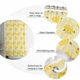 thumbnail image 5 of Shower Curtain Waterproof Shower Curtain for Bathroom,Bathtub,Shower, Bee Hive Yellow Flowers Love Shower Curtain Set with Hooks for Home Decoration 72x72 Inch, 5 of 6