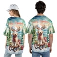thumbnail image 5 of Merry Christmas Santa Reindeer Antlers Goldendoodle Sleigh Xmas Winter Holiday All Over Print 3D Baseball Shirt Doodle Dog Lover Gifts Idea Softball Sport - 00023, 5 of 6