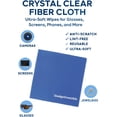 thumbnail image 2 of Gadgetime USA Crystal Clear Reusable Microfiber Cloth – Ultra-Soft, Washable & Durable Blue Wipes for Glasses, Screens, Phones, Mirrors, Lenses & Jewelries, 2 of 6