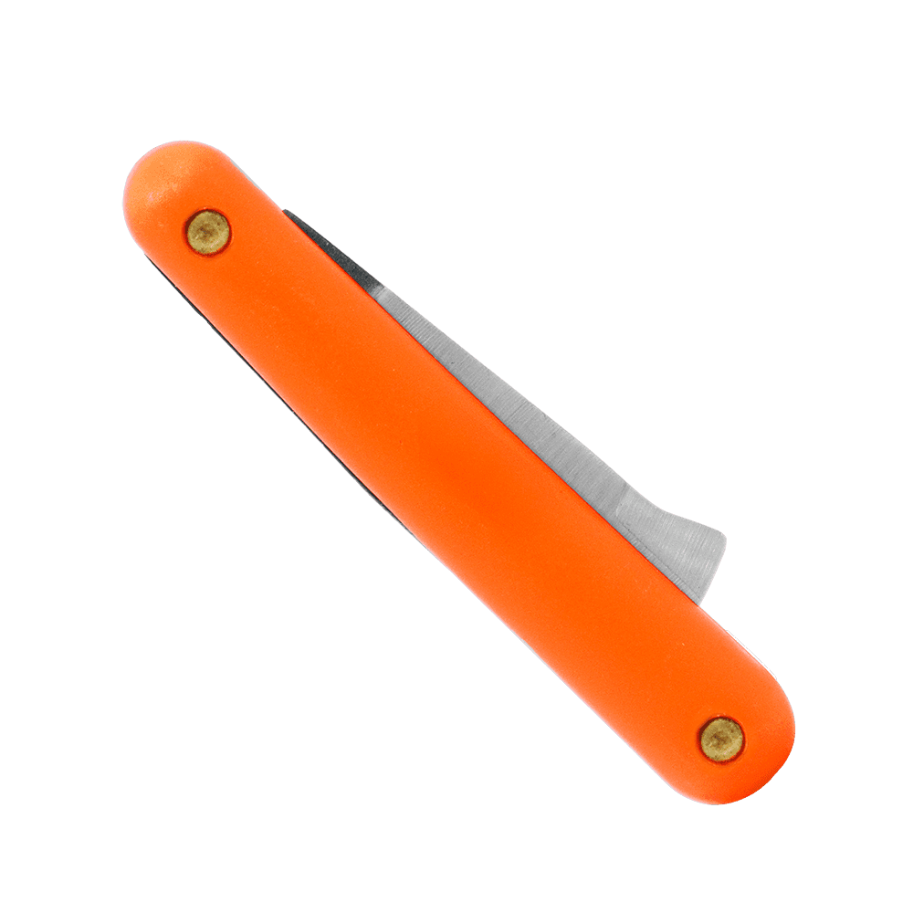 Zenport K106 Budding and Grafting Folding Knife, 2.25 Inch Stainless Steel Blade, Orange - 10 Pack