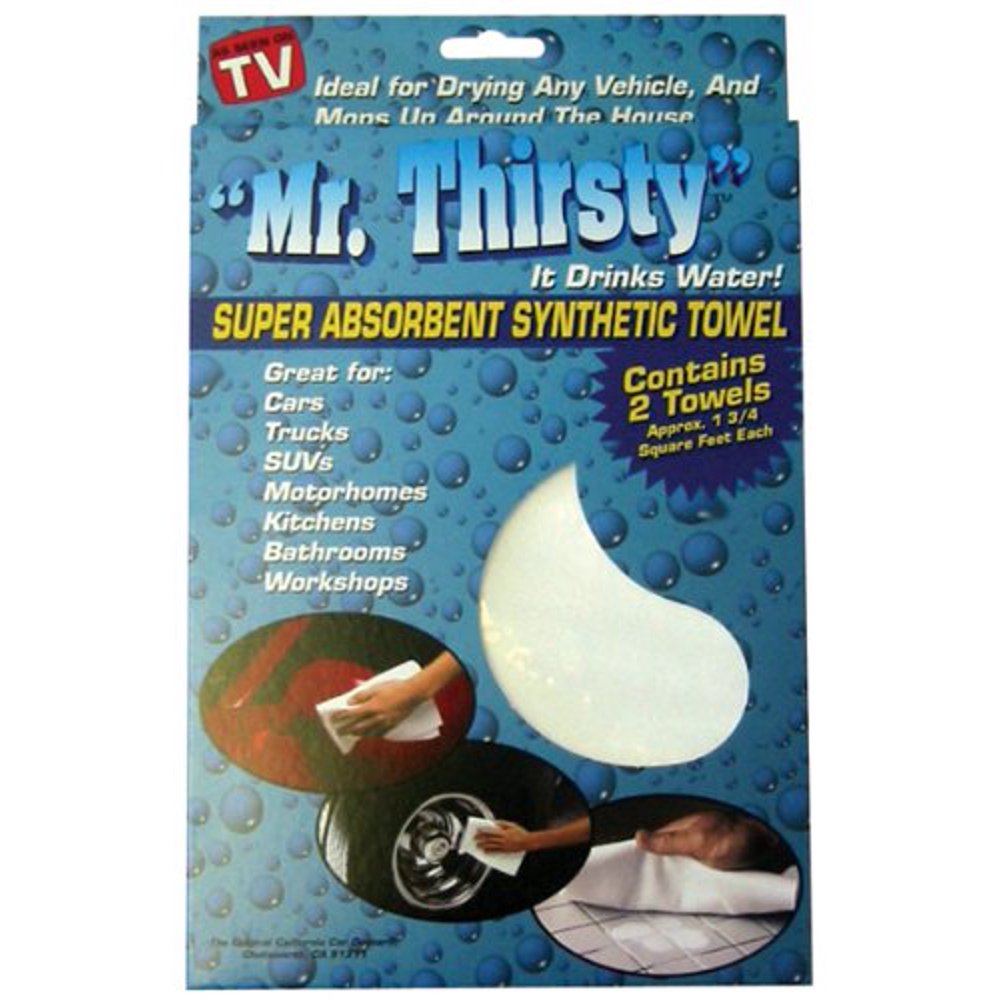 California Car Duster 21003 Mr. Thirsty Drying Cloths. 2pk Walmart