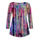 thumbnail image 5 of Ichuanyi liquidación casual de manga larga para mujeres abiertas abiertas cuello redondo flojo túnica plisada camisa blusa blusa ICHUANYI WER202308211266, 5 of 6