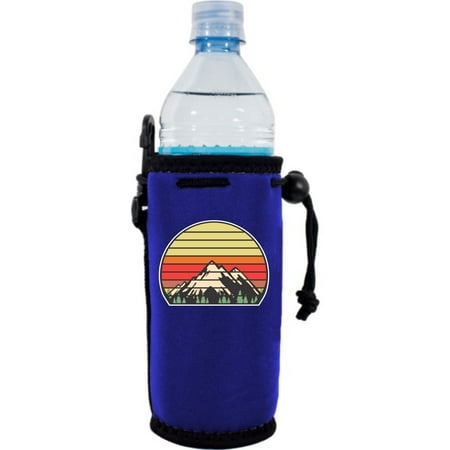 

Retro Mountains Water Bottle Coolie (Royal Blue)
