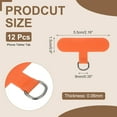 thumbnail image 2 of 12pcs Phone Tether Tab, Universal Phone Lanyard Patch T Shape Cell Phones Strap Replacement Part for Most Smartphone Cases, Orange, 2 of 6
