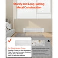 thumbnail image 3 of KFFKFF Baseboard Heater Covers, 3 ft Standard Electric Heating Unit Front Panel for Home Improvement, Durable Steel Construction, Simple Installation for Bedroom Upgrades, White, 3 of 9