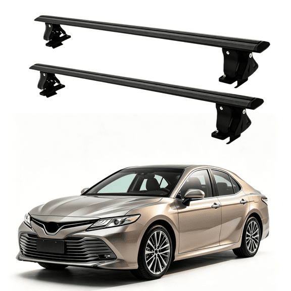 Lockable Crossbars W/O Roof Rail Rack Fit for Toyota Camry XV70 2017-2026, Rooftop Cargo Carrier Luggage Rack Crossbar, Black
