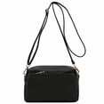 thumbnail image 1 of Bolso bandolera pequeño para mujer, bolso para teléfono móvil, bolso bandolera pequeño con triple cremallera y diseño de rompecabezas de moda, 1 of 5