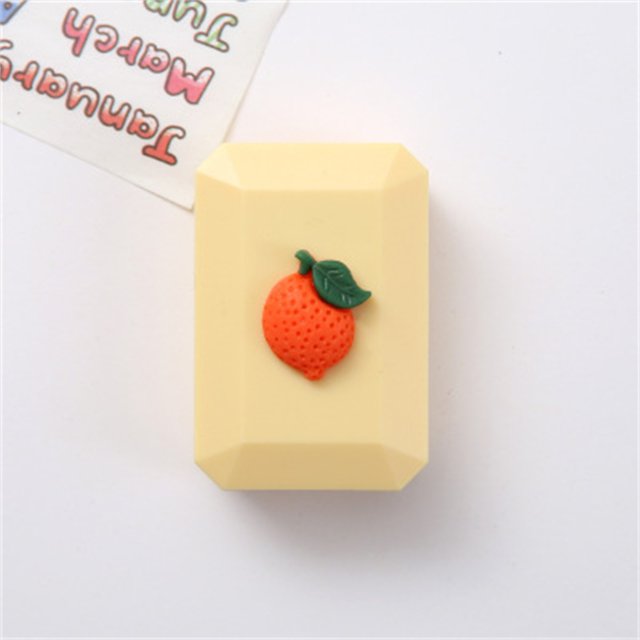 Iumwxz Étui de Rangement Mignon en Forme de Fruit pour Lentilles de Contact Miroir Boîte Conteneur de Voyage Extérieur
