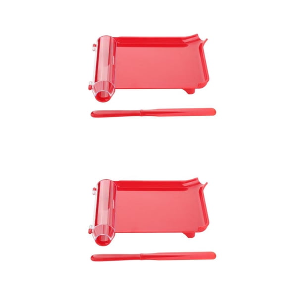 Sonducket Contador de medicamentos de farmacia Contador de cápsulas Bandeja dispensadora con espátula Rojo 2piezas