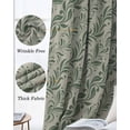 thumbnail image 6 of Green Floral Black Out Curtains 54 Inch Long, Short Curtains for Small Window, Spring Flowers Pattern Botanical Vintage Room Darkening Farmhouse Window Curtains for Kitchen Bedroom 42"x54" 2 Panels, 6 of 8