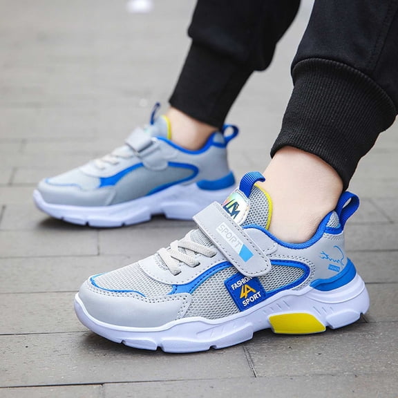 Boys Sneakers Breathable Running Shoes For Active Kids Casual Sports Footwear
