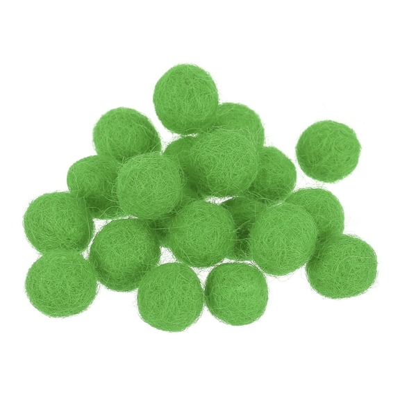 Uxcell Wool Felt Balls Beads Wool Felting Pom 1cm 10mm Light Green for Home Crafts Handcrafts Project DIY Pack of 20