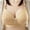 Beige, variant on Women's Stylish Print Underwear Breathable Adjustable Strap Simple Bra Blue 40