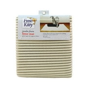 Angle View: Fresh Kitty Jumbo Litter Mat in Tan
