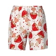 thumbnail image 4 of Lsque Mens Swim Trunks Cute Mushroom Pattern - Bathing Suit Compression Liner - Beach Swim Shorts Swimwear - (S-3XL) - Stretch Quick Dry -X-Large, 4 of 9