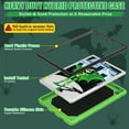 thumbnail image 3 of Dteck Kids Friendly Case for Samsung Galaxy Tab A8 10.5-inch (2022),Shockproof Rubber Rugged Protective Cover Kickstand Case for Samsung Galaxy Tab A8 10.5" X200 X205 X207,Green/Black, 3 of 7