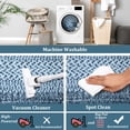 thumbnail image 3 of Printed Rugs with Braided Pattern on it, Washable Rug 4x6 Entryway Rug Non Slip Living Room Area Rug Soft Non Shedding Low Pile Stain Resistant Carpet for Kitchen Bedroom Nursery, 3 of 9