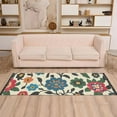 thumbnail image 2 of Yayeee Runner Rug for Bedroom 2'x6' Machine Washable Hallway Non Slip Mat, Vibrant Floral, 2 of 8