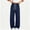 Navy, variant on Ruohan Women's Wide Leg Sweatpants, High Waist Drawstring Track Pants with Pockets, Side Stripe