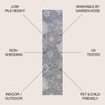 thumbnail image 2 of JONATHAN Y SANTA MONICA 2 x 8 Runner Rug, Bahamas All-Over Floral - Navy/Gray, SMB209A-28, 2 of 7