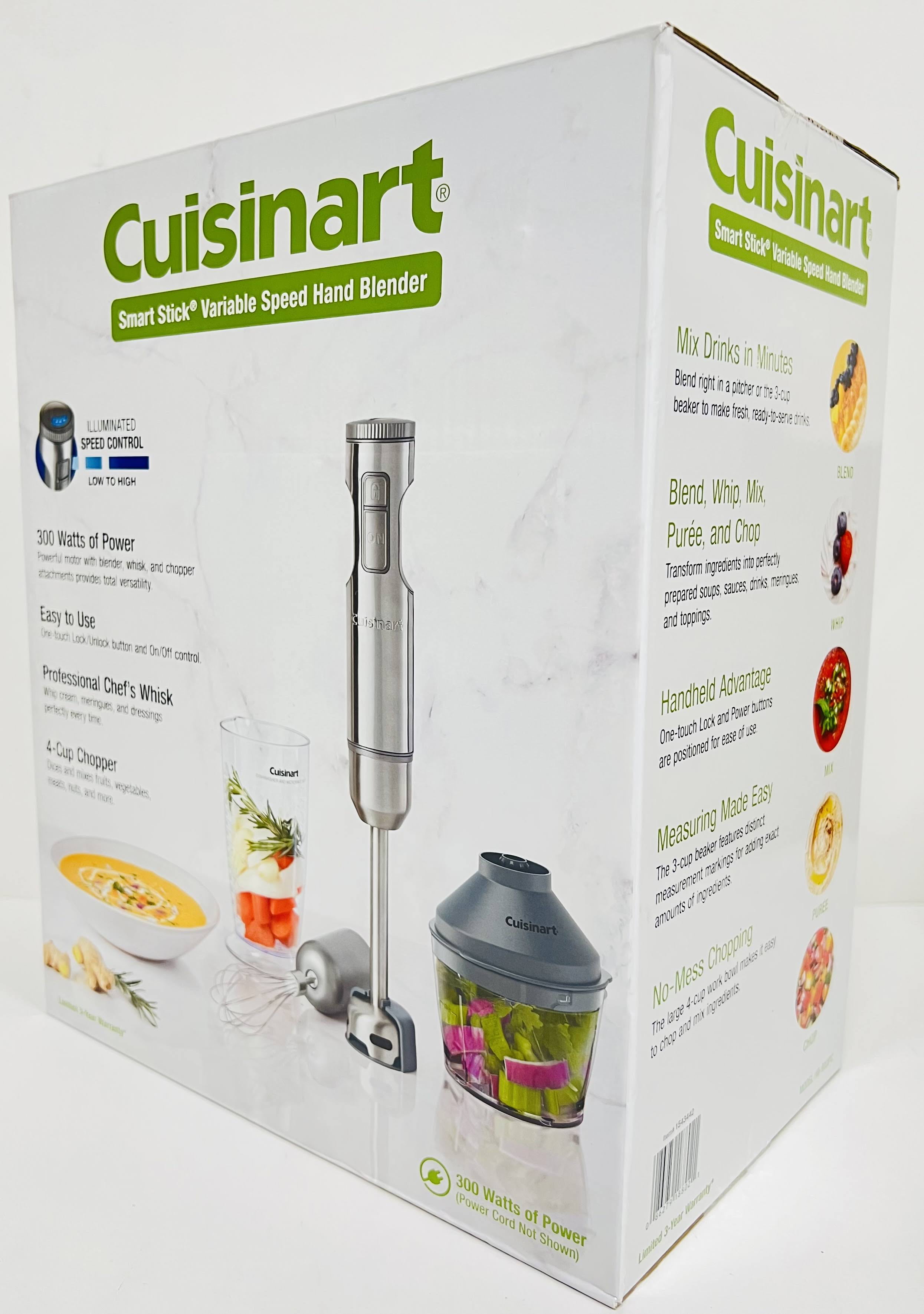 Cuisinart Variable Speed Immersion Blender with Food Processor – RJP  Unlimited