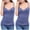 Blue5, variant on fatyb Womens Camisoles Tops with Built in Bra 2 Pack V Neck Adjustable Spaghetti Strap Padded Undershirts