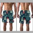 thumbnail image 3 of luoweisi Men's Beach Shorts Quick Dry Swim Trunks with Mesh Lining Christmas Tree L, 3 of 5