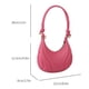 thumbnail image 4 of Bolso Bandolera para Mujer Gran Capacidad PU Saddle Make Up Cosmetic Bag (Rose Red), 4 of 9