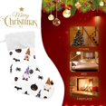 thumbnail image 4 of Coolnut Halloween Gnome Christmas Stocking 1pc, Large Fireplace Xmas Hanging Stockings with Plush Cuff for Family Holiday Party Decorations, 17.71"x 12.20", 4 of 7