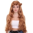 thumbnail image 2 of Womens Princess Wig | Brown TV/Movie Wigs | Premium Breathable Capless Cap, 2 of 7