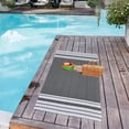 thumbnail image 4 of Glamburg Juego de 6 toallas turcas 100 % algod&oacute;n, de playa de 91 cm x 180 cm, suave, duradero, absorbente, extra grande, para adultos, color negro, 4 of 7