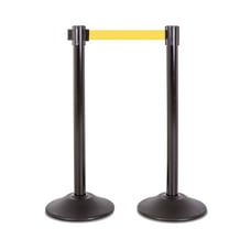 US Weight Heavy Duty Premium Steel Stanchion with 7.5-Foot Retractable Belt (More Colors Available)
