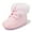 A01/Pink, variant on HsdsBebe Baby Boys Girls Shoes Infant Furry Boots Winter Booties for First Walker 0-18M