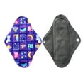 thumbnail image 3 of Aslana 6-Pack Women Cloth Menstrual Sanitary Pads with Wings. Reusable & Washable. 3 Sizes Available for Overnight Heavy flow, Daily flow or Pantyliner., 3 of 5