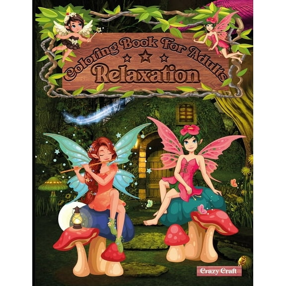 Coloring Book for Adults Relaxation: Fairy and Fantasy Lovable Coloring Book (Creative Haven Coloring Books)