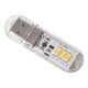 thumbnail image 1 of Billuyoard Luces LED USB, 3 cuentas, luz nocturna para acampar, lámpara de de lectura de libros colorida con carcasa transparente, dormitorio Iluminación y accesorios Luz calida, 1 of 6