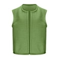 thumbnail image 6 of Htigea Womens Sleeveless Jackets Sherpa Lined Vest Fall Fashion Casual Outerwear Open Front Cardigans Green XL, 6 of 8