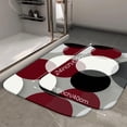 thumbnail image 2 of 1pc Circular Composition Absorbent Non-Slip Bathroom Thickened Flannel Rug Decor,Soft,Quick Drying,Suitable For Indoor/outdoor Use,Bathrooms,Bedrooms,Kitchens,Terrace,Laundry Rooms,16"x24", 2 of 9