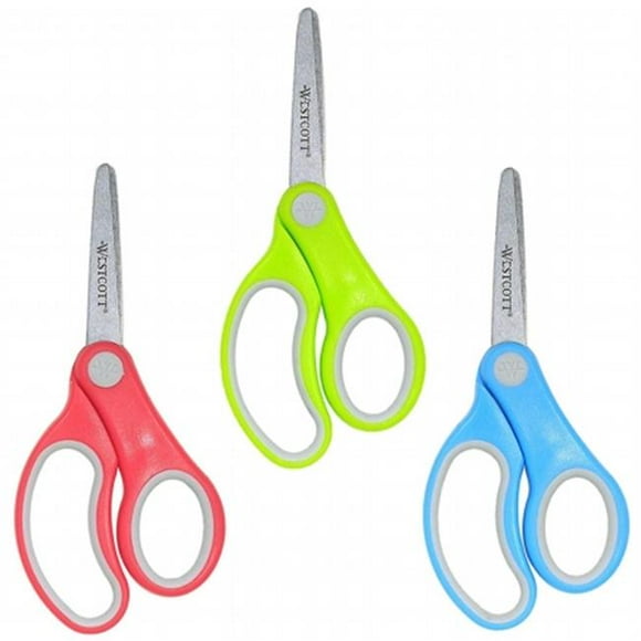 Westcott Ciseaux pour Enfants à Manche Souple 5 Po, Paquet de Classe, Émoussés